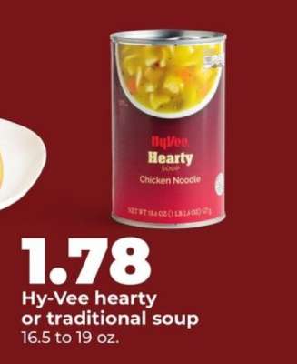 Hy-Vee hearty or traditional soup