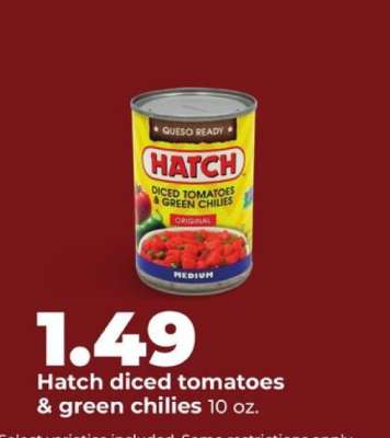 Hatch diced tomatoes & green chilies