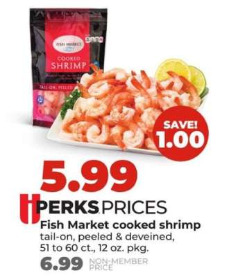 Fish Market cooked shrimp