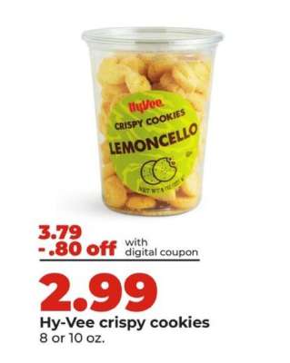 Hy-Vee crispy cookies