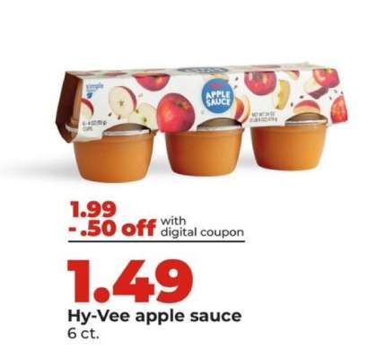 Hy-Vee apple sauce