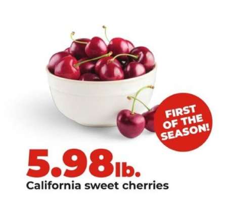 California sweet cherries
