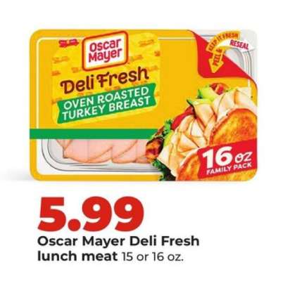 Oscar Mayer Deli Fresh Lunch Meat