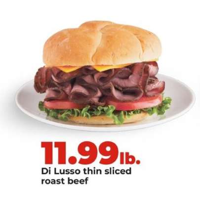 Di Lusso thin sliced roast beef