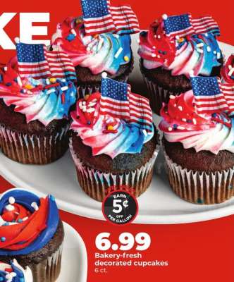 Bakery fresh decorated cupcakes