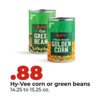 Hy-Vee corn or green beans