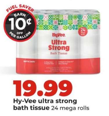 Hy-Vee ultra strong bath tissue