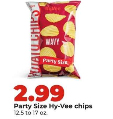 Party Size Hy-Vee chips