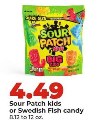 Sour Patch Kids or Swedish Fish Candy