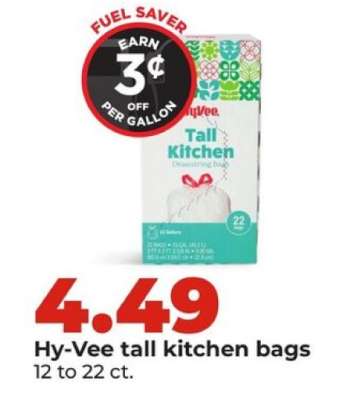 Hy-Vee tall kitchen bags