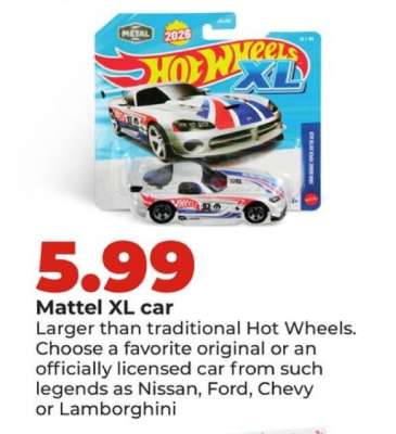 Mattel XL car