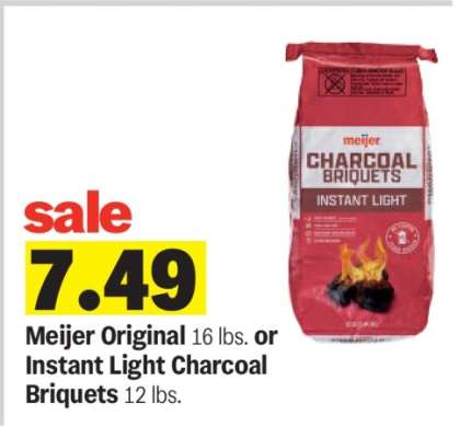 Meijer Original or Instant Light Charcoal Briquets