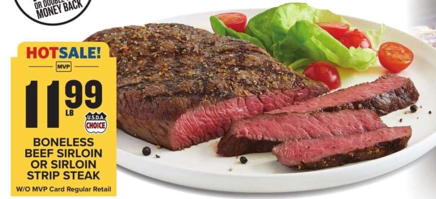 Boneless Beef Sirloin or Sirloin Strip Steak
