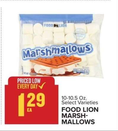 FOOD LION MARSHMALLOWS