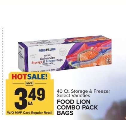 FOOD LION COMBO PACK BAGS