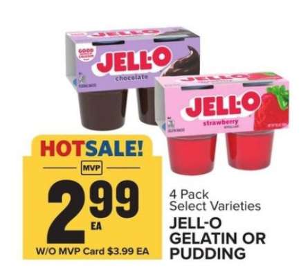 Jell-O Gelatin or Pudding