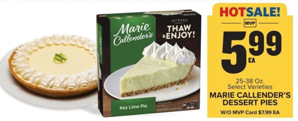 MARIE CALLENDER'S DESSERT PIES