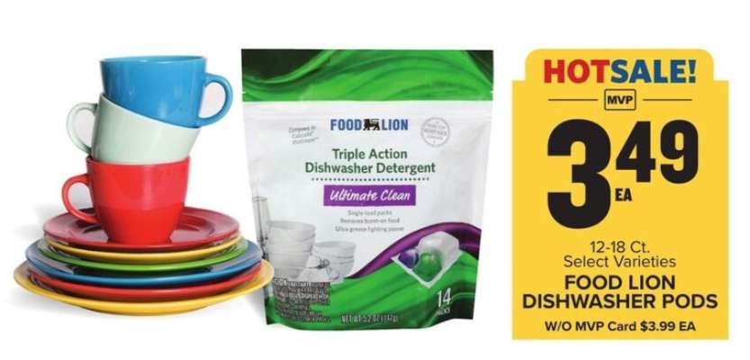 FOOD LION DISHWASHER PODS
