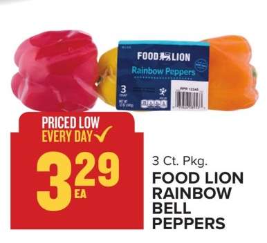 Food Lion Rainbow Bell Peppers