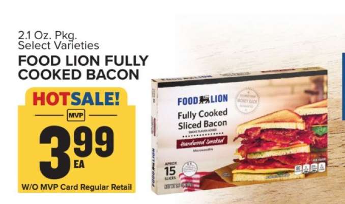 Food Lion Fully Cooked Bacon