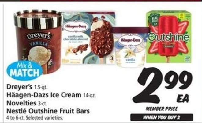 Dreyer's, Häagen-Dazs, Nestlé Outshine