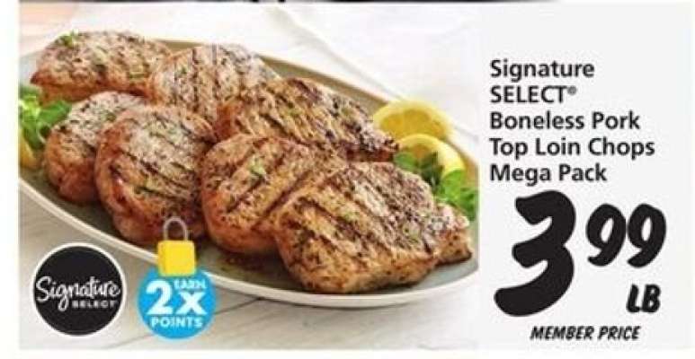 Signature SELECT Boneless Pork Top Loin Chops Mega Pack