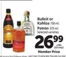 Bulleit or Kahlúa