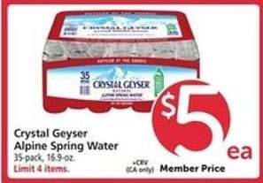Crystal Geyser Alpine Spring Water