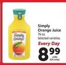 Simply Orange Juice