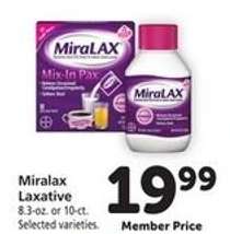 Miralax Laxative