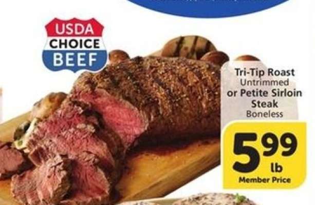 Tri-Tip Roast or Petite Sirloin Steak
