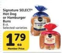Signature SELECT Hot Dog or Hamburger Buns