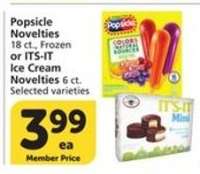 Popsicle Novelties or ITS-IT Ice Cream Novelties