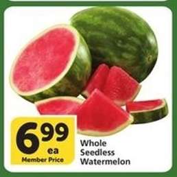 Whole Seedless Watermelon
