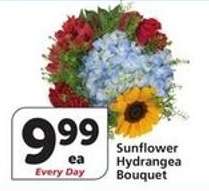 Sunflower Hydrangea Bouquet