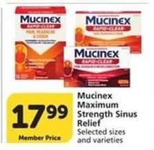 Mucinex Maximum Strength Sinus Relief