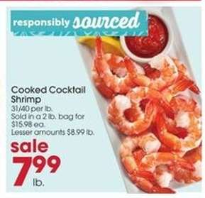 Cooked Cocktail Shrimp