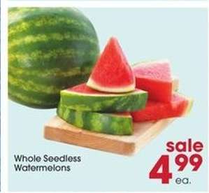 Whole Seedless Watermelons