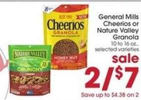 General Mills Cheerios or Nature Valley Granola