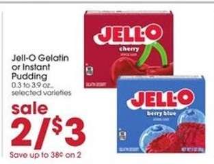 Jell-O Gelatin or Instant Pudding