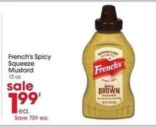 French's Spicy Squeeze Mustard
