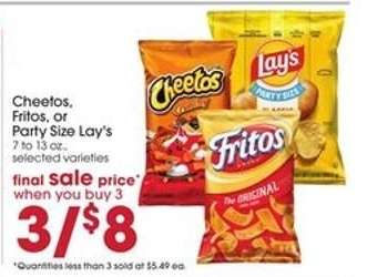 Cheetos, Fritos, or Party Size Lay's