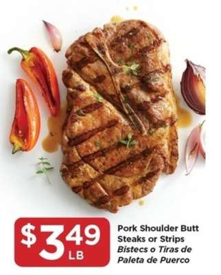 Pork Shoulder Butt Steaks or Strips