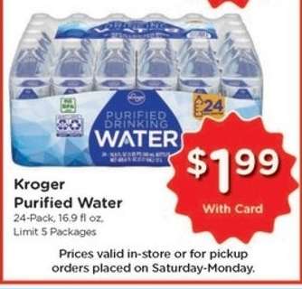 Kroger Purified Water
