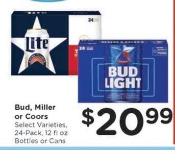 Bud, Miller or Coors
