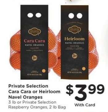 Private Selection Cara Cara or Heirloom Navel Oranges
