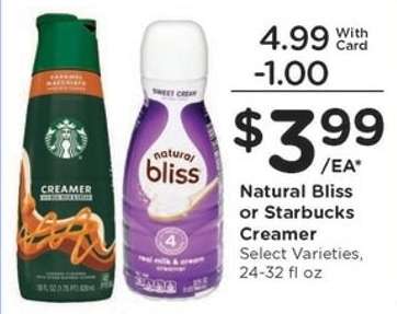 Natural Bliss or Starbucks creamer
