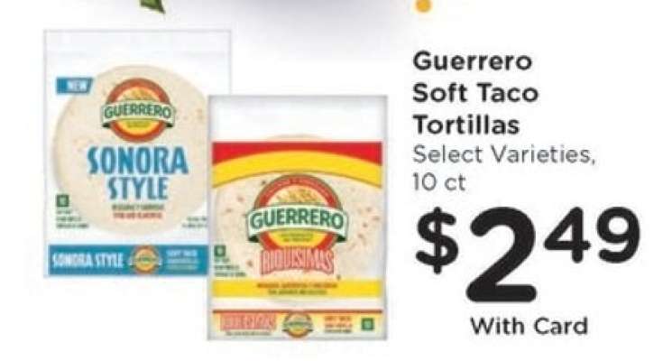 Guerrero soft taco tortillas
