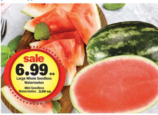 Large Whole Seedless Watermelon