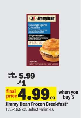 Jimmy Dean Frozen Breakfast*
